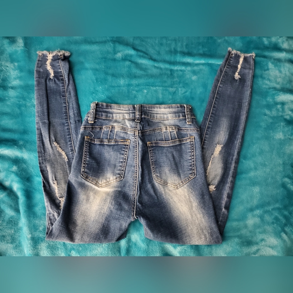 Women's Bottoms Up Distressed Skinny Jeans Size 3 - Picture 4 of 9